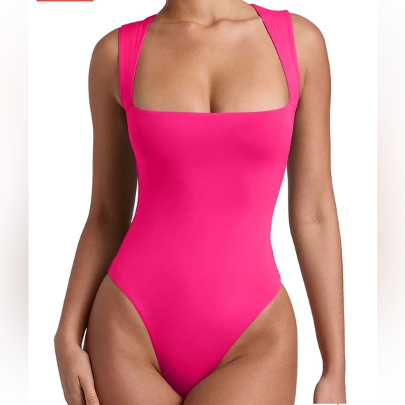 REORIA Fantasy Waves Square Neck Bodysuit Size XL - Picture 1 of 7